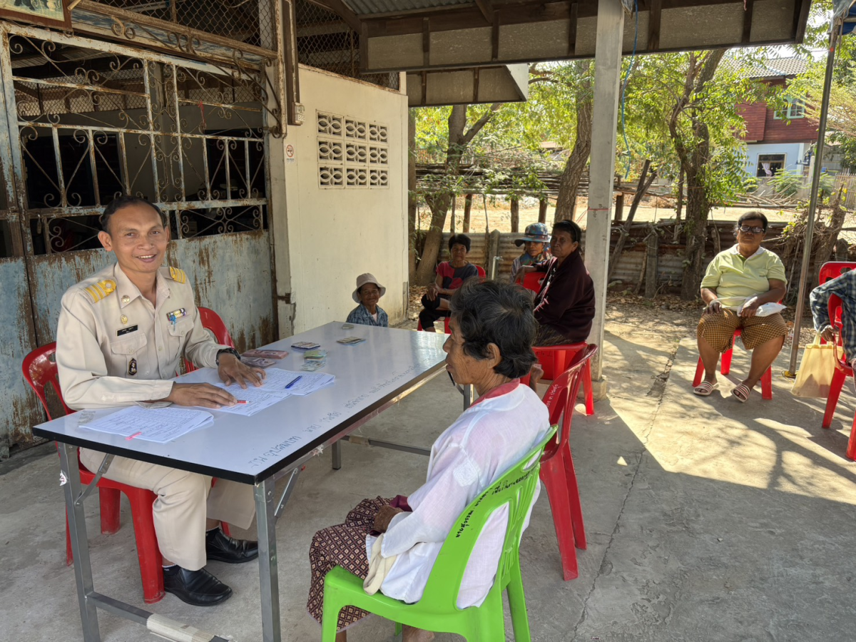 องค์การบริหารส่วนตำบลประสุข ออกบริการจ่ายเบี้ยยังชีพผู้สูงอายุและผู้พิการ ประจำเดือน กุมภาพันธ์ 2568 จำนวน 21 หมู่บ้าน