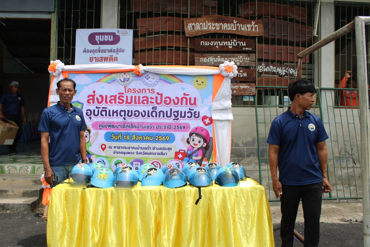 โครงการส่งเสริมและป้องกันอุบัติเหตุของเด็กปฐมวัย  ศพด.บ้านเขว้า ประจำปี 2569